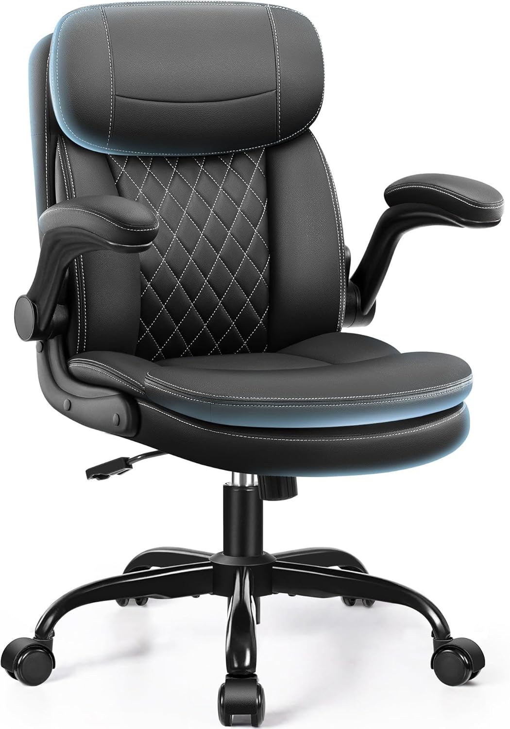 Ergonomic Office Chair - Ergonomic Office Chair with Double-Layer Cushion,