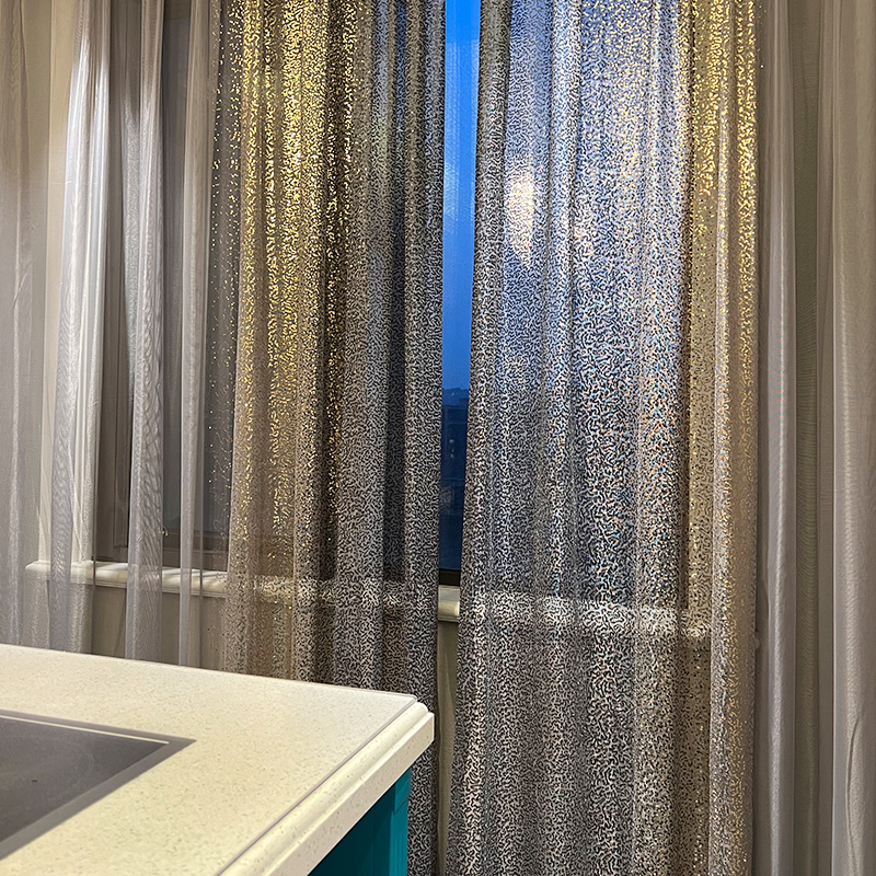Home Office Industrial Style - Modern Light Luxury Black Gold Sequined