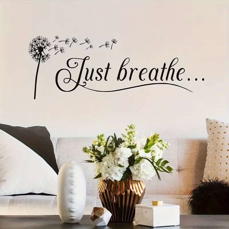 Home Office Background - 1pc Artistic Fonts PVC Wall Decal,