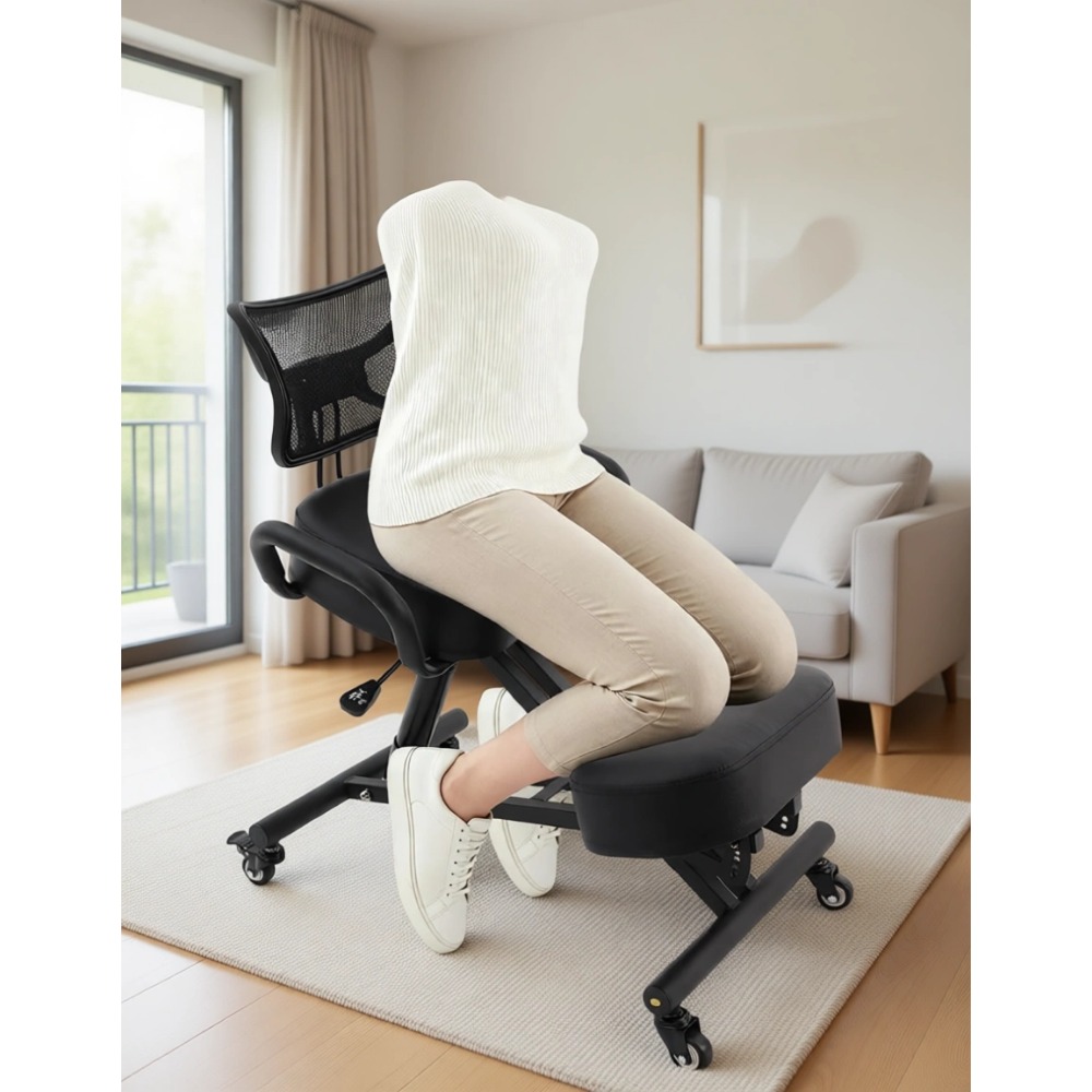 Ergonomic Office Chair - Ergonomic Kneeling Chair with Backrest and
