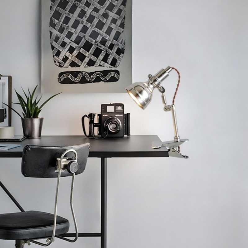 Home Office Industrial Style - Modern Style Industrial Clip-On Aluminum Reading
