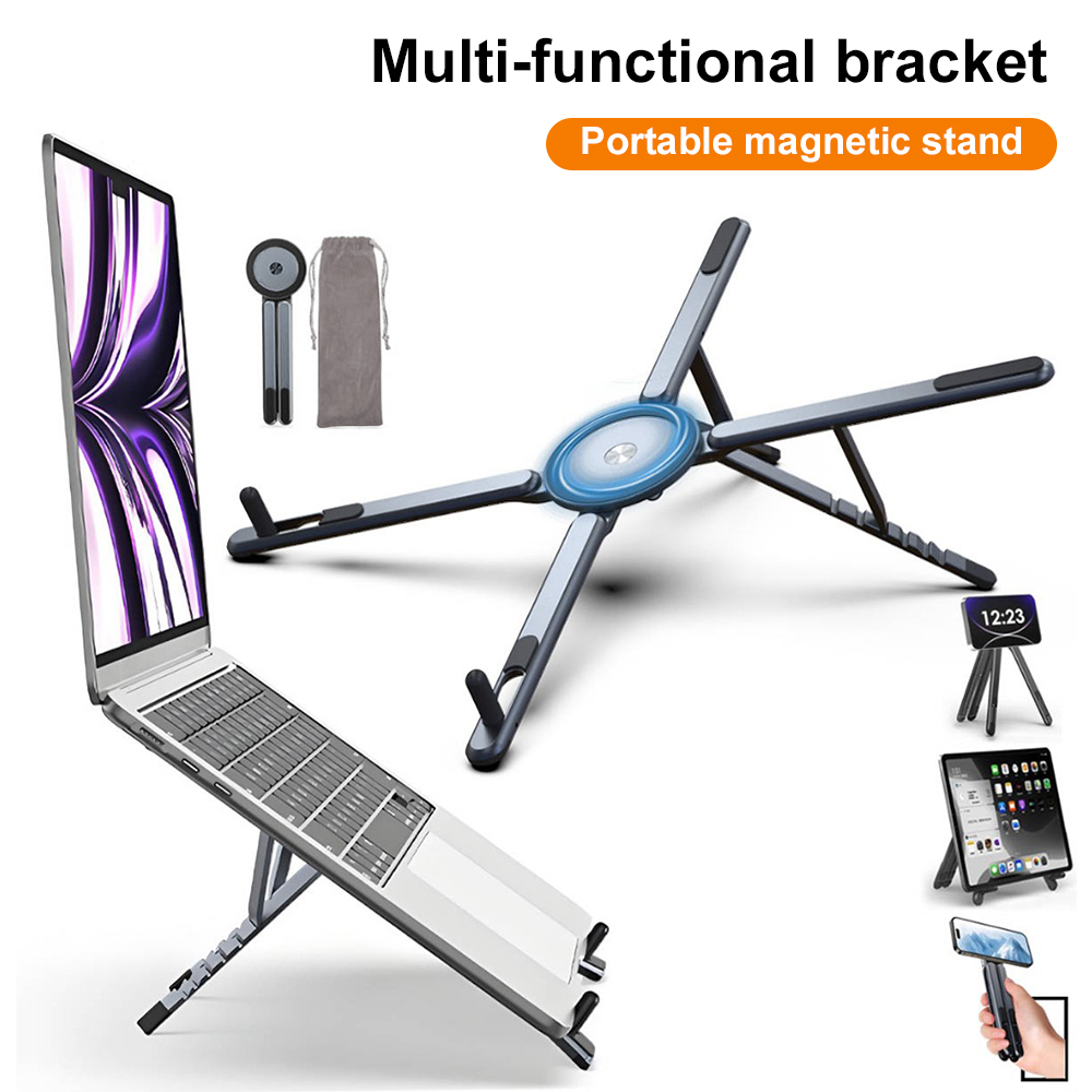 Home Office Laptop - Portable Magnetic Phone Holder & Selfie