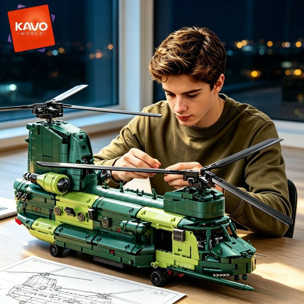 Home Office Industrial Style - KAVOWORLD 1826pcs 32inch Large-Scale Heavy Transport