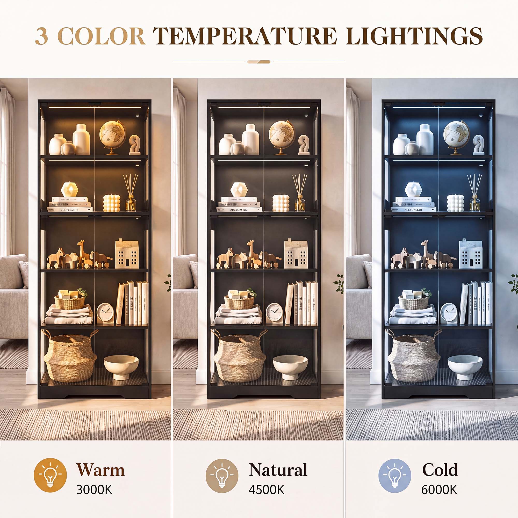 TCGBKAF 5‑Tier Display Cabinet - огляд і ціна Home Office For
