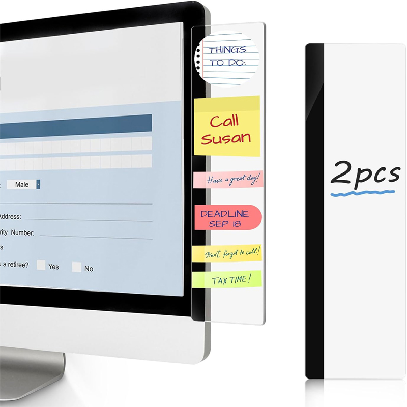 2Pcs Monitor Memo Boards for C - огляд і ціна Home Office Work