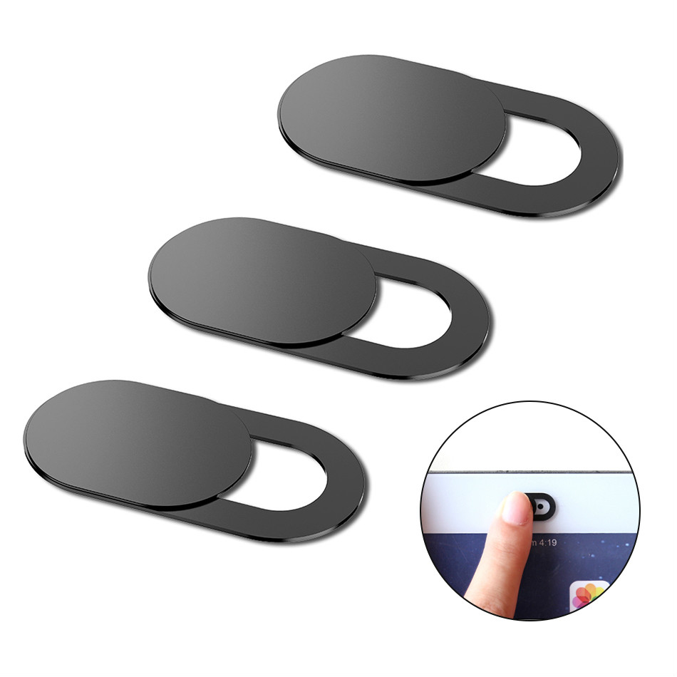 3pcs Black Plastic Webcam Cove - огляд і ціна Home Office Laptop