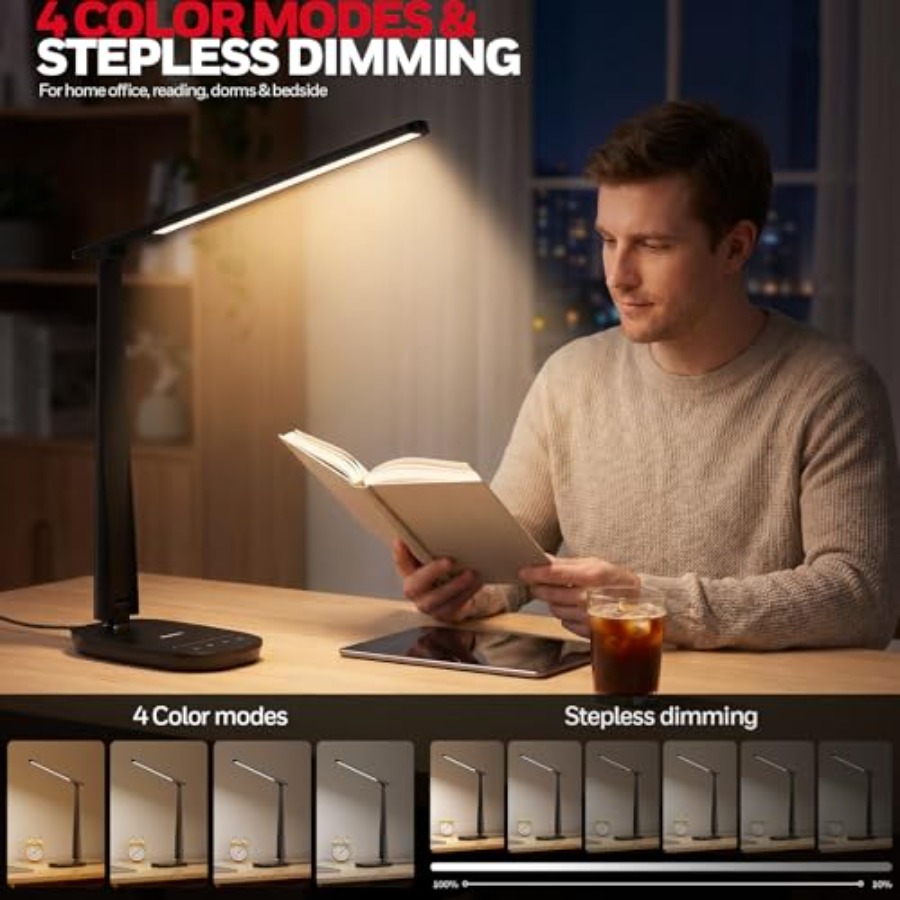 LED Desk Lamp for Home Office, - огляд і ціна Home Office Desk