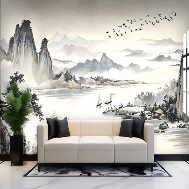 Custom Wallpaper New Chinese S - огляд і ціна Home Office Background