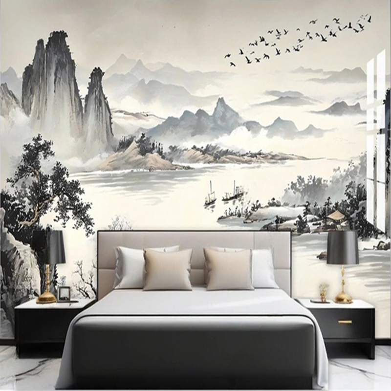 Custom Wallpaper New Chinese S - огляд і ціна Home Office Background