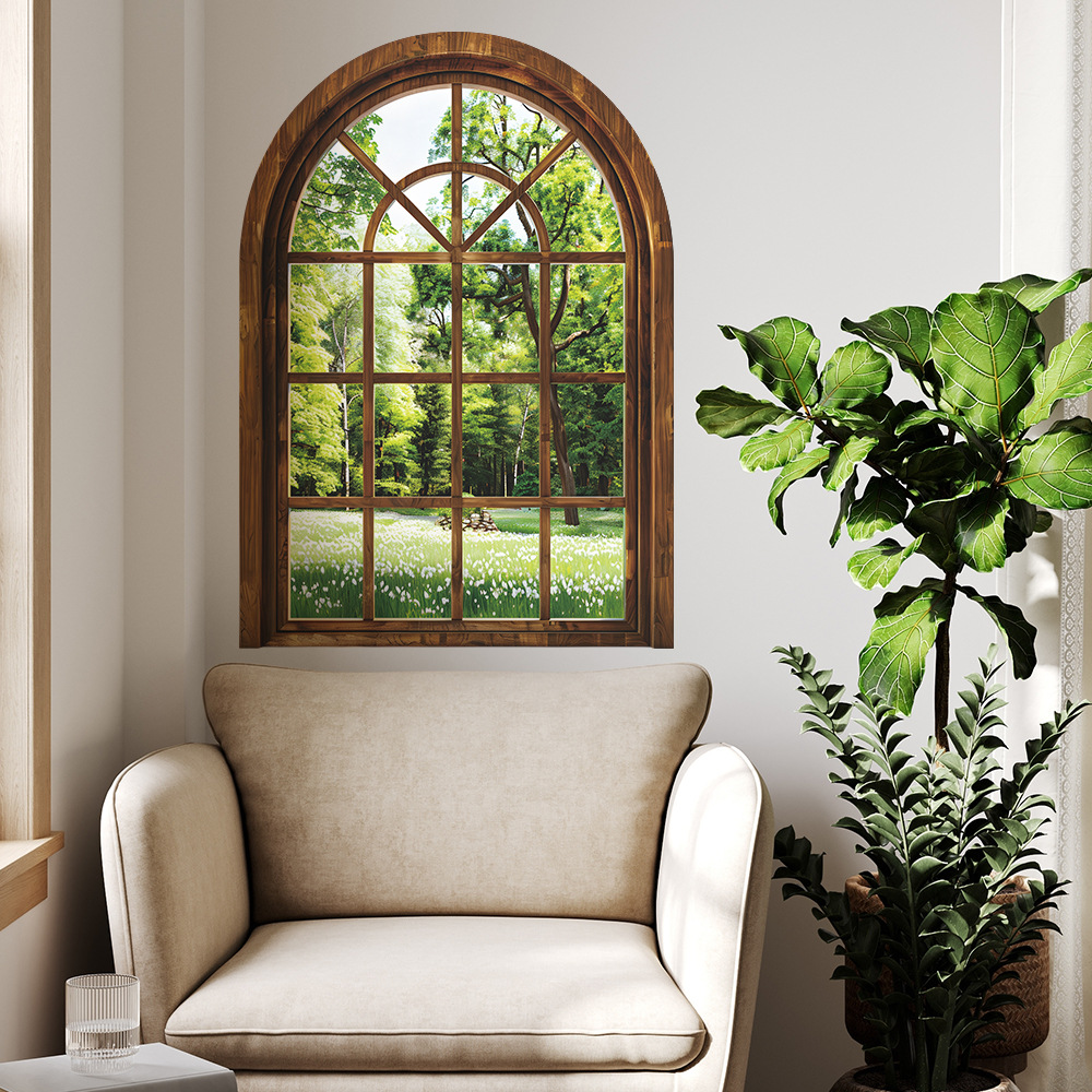 Fake Window Wall Stickers Plan - огляд і ціна Home Office Windows