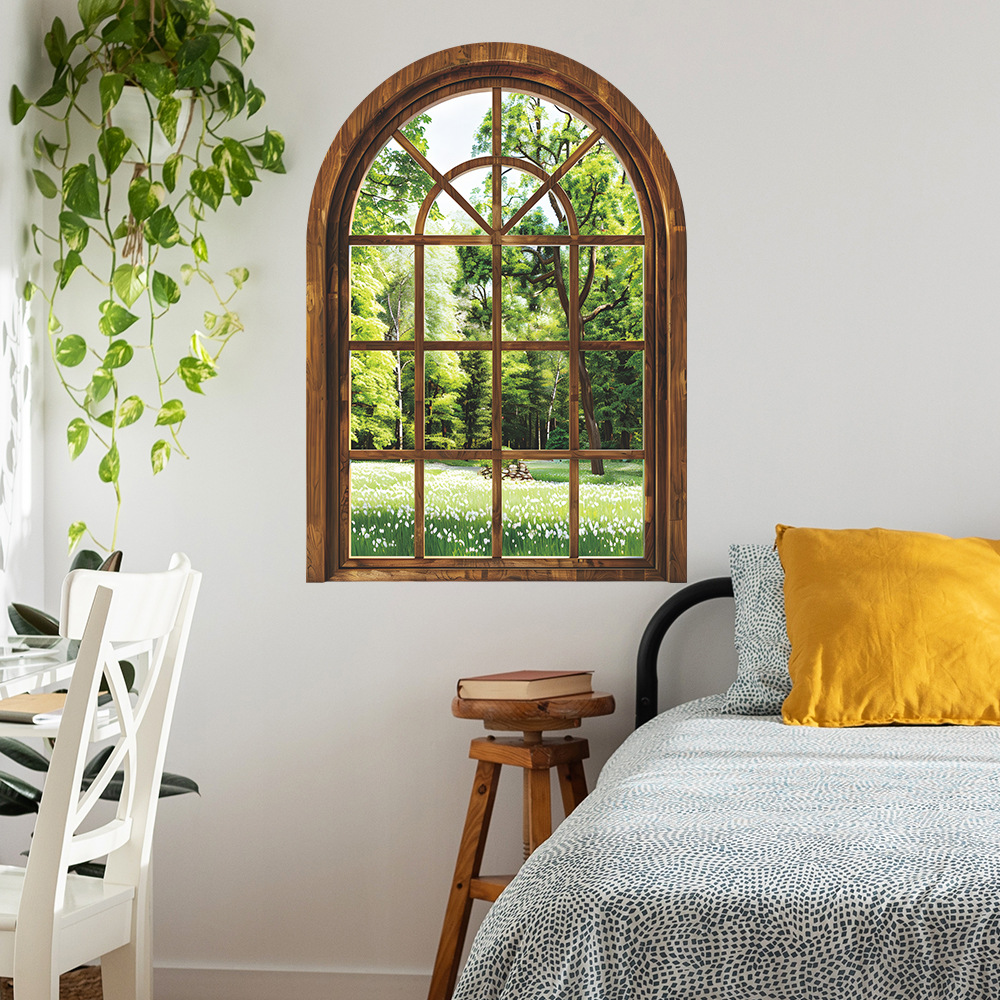Fake Window Wall Stickers Plan - огляд і ціна Home Office Windows