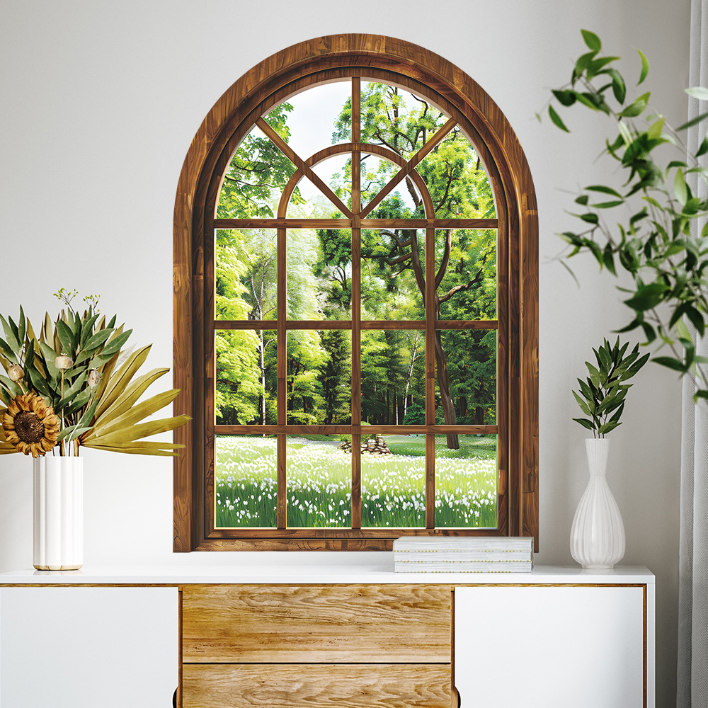 Fake Window Wall Stickers Plan - огляд і ціна Home Office Windows