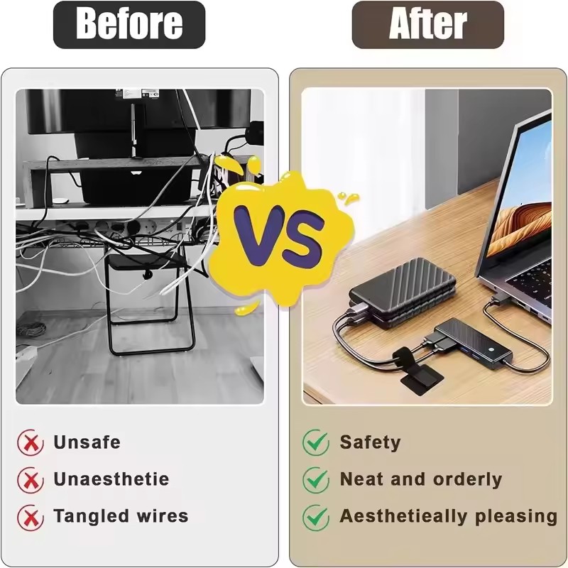 4/20Pcs Reusable Self-Adhesive - огляд і ціна Home Office Desk