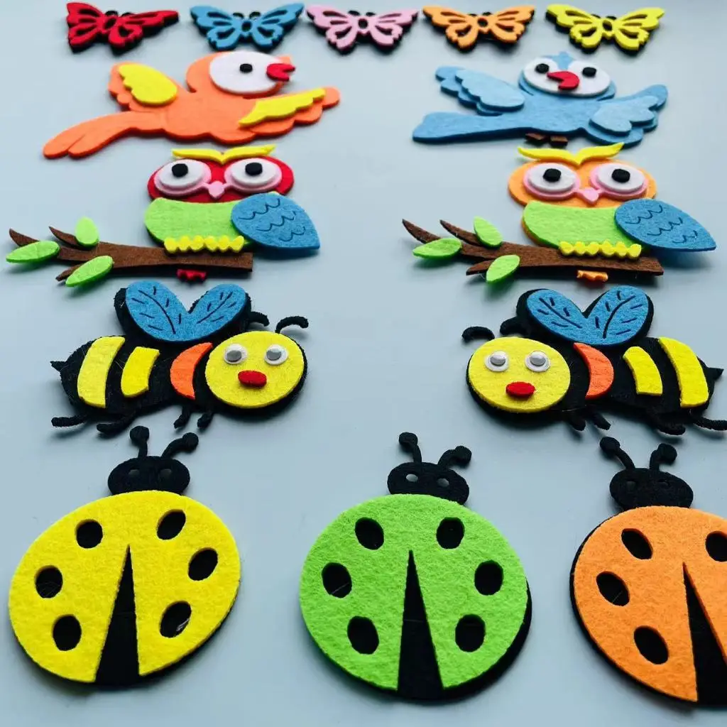 Felt animals Craft 3D Wall Dec - огляд і ціна Home Office Background