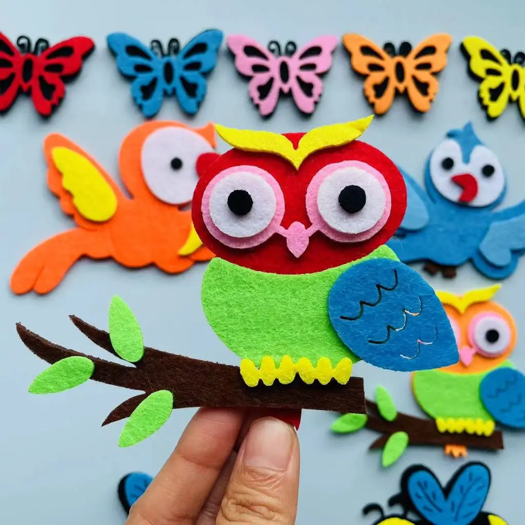 Felt animals Craft 3D Wall Dec - огляд і ціна Home Office Background