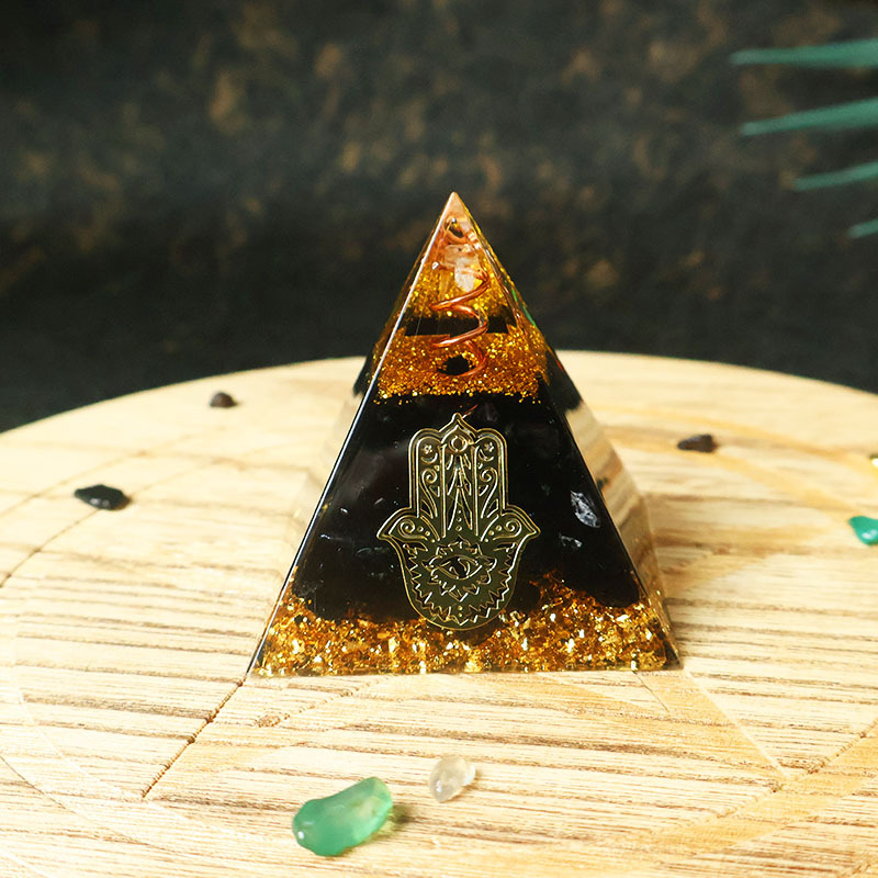 Hamsa Hand Resin Crystal Pyram - огляд і ціна Home Office Free
