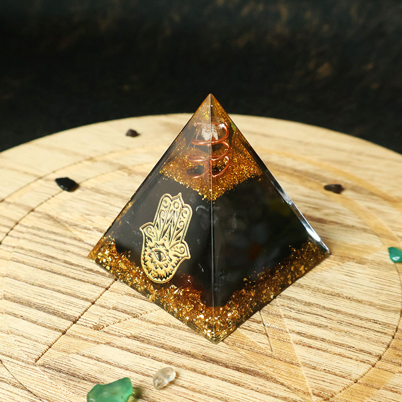 Hamsa Hand Resin Crystal Pyram - огляд і ціна Home Office Free