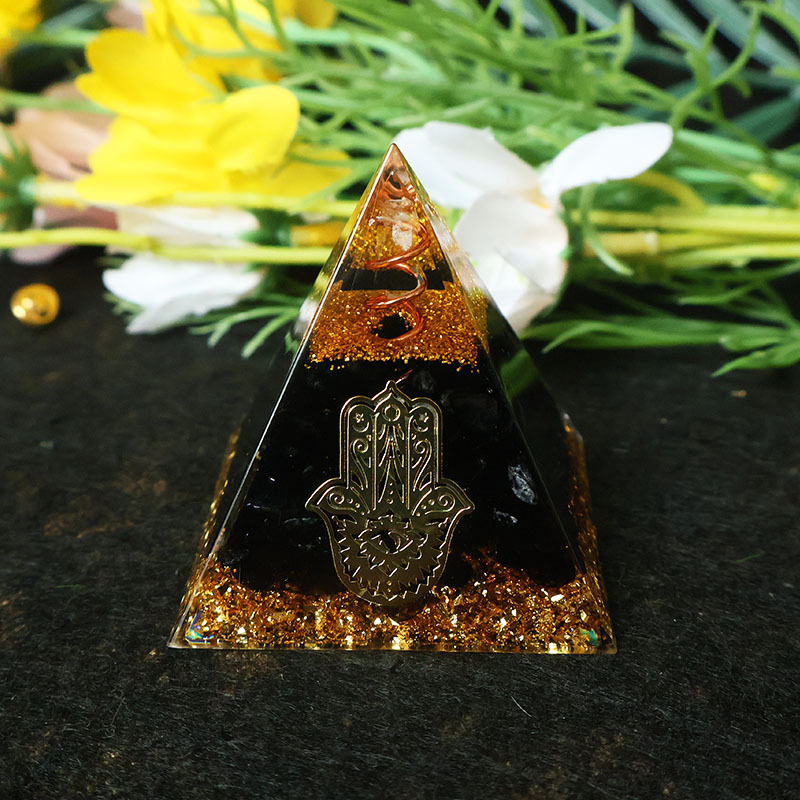 Hamsa Hand Resin Crystal Pyram - огляд і ціна Home Office Free