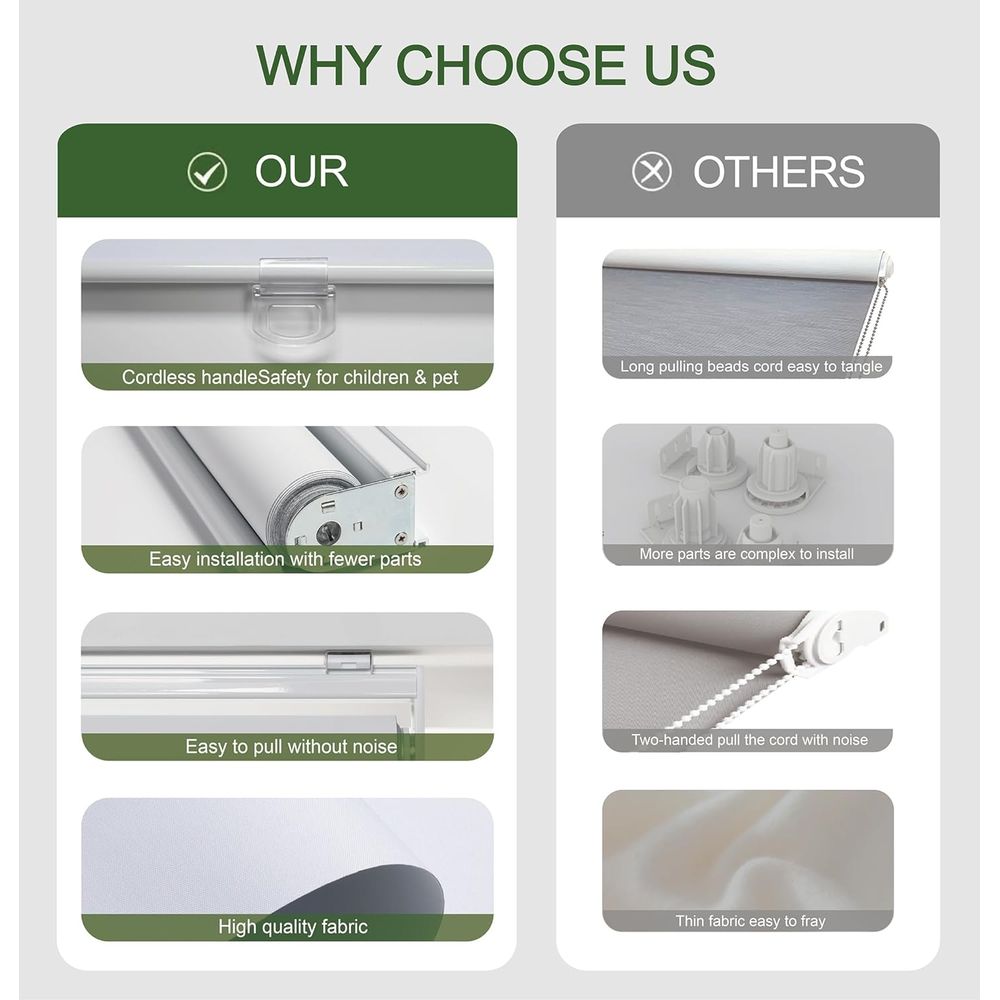 Blackout Blinds for Windows, E - огляд і ціна Home Office Windows