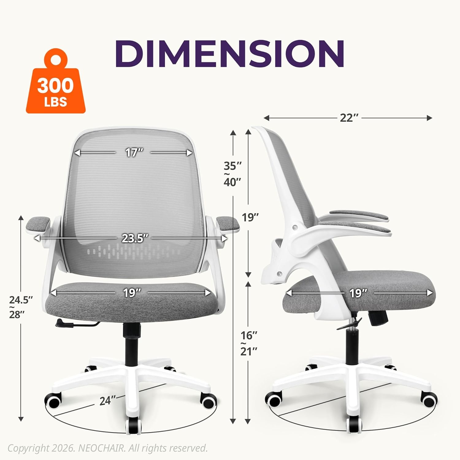 Ergonomic Mesh Office Chair wi - огляд і ціна Home Office Desk