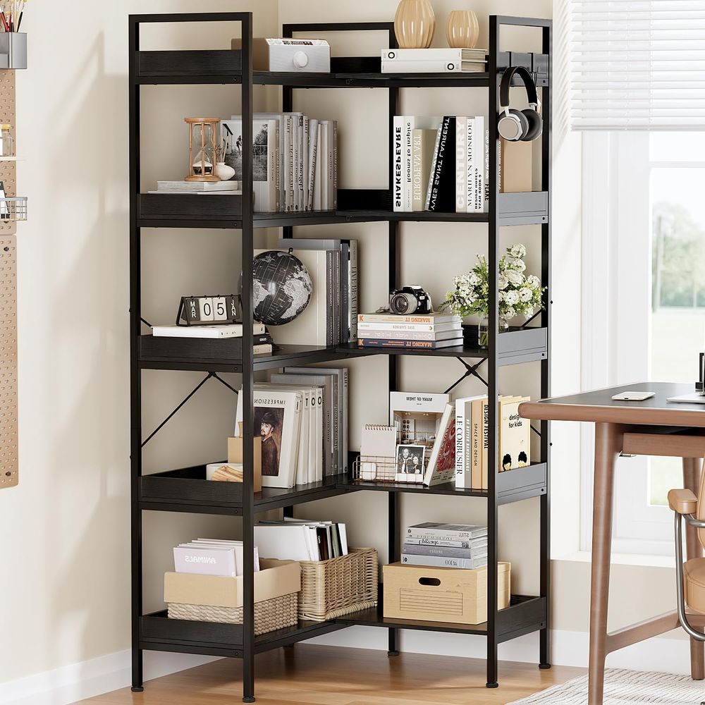 Reversible 5-Tier L-Shaped Boo - огляд і ціна Home Office Industrial Style