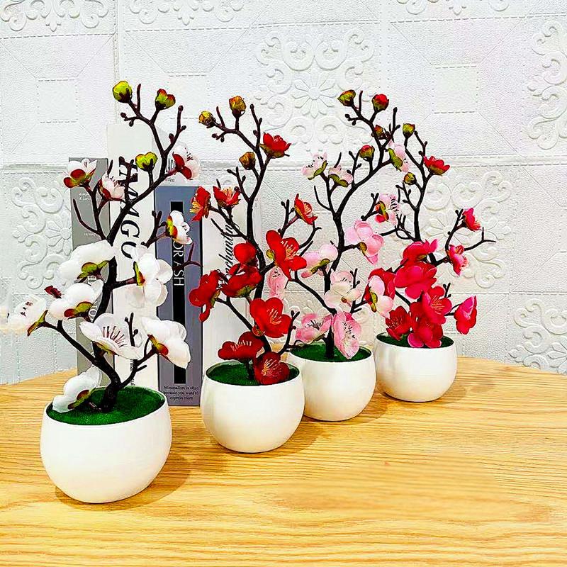 Simulation Plum Flower Pot Pla - огляд і ціна Home Office Background