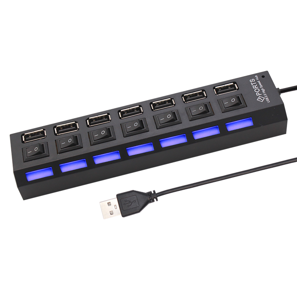 7 Port USB 2.0 Hub Splitter Fo - огляд і ціна Home Office Laptop