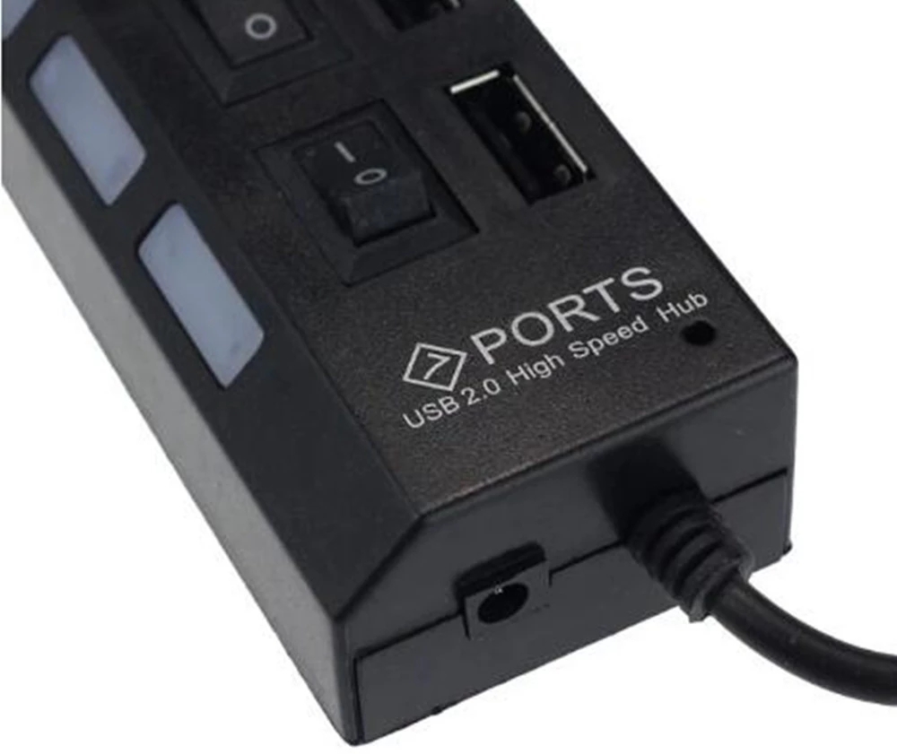 7 Port USB 2.0 Hub Splitter Fo - огляд і ціна Home Office Laptop
