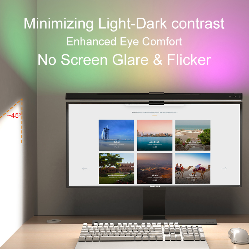 60/80cm Monitor Light Bar RGB  - огляд і ціна Home Office Work