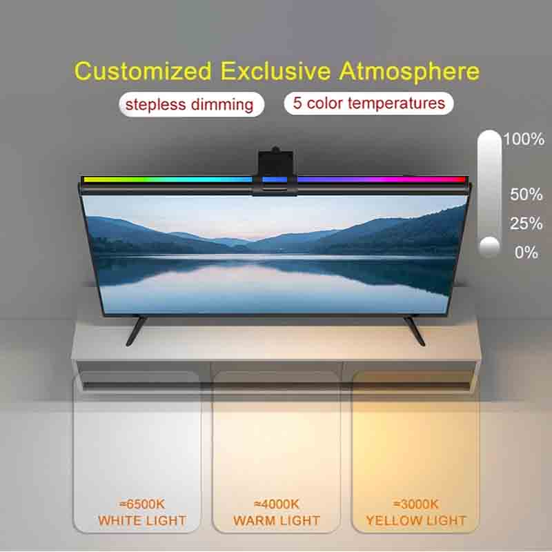 60/80cm Monitor Light Bar RGB  - огляд і ціна Home Office Work