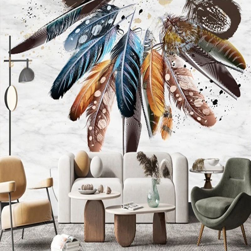 Custom Wallpaper Modern 3D Fea - огляд і ціна Home Office Background