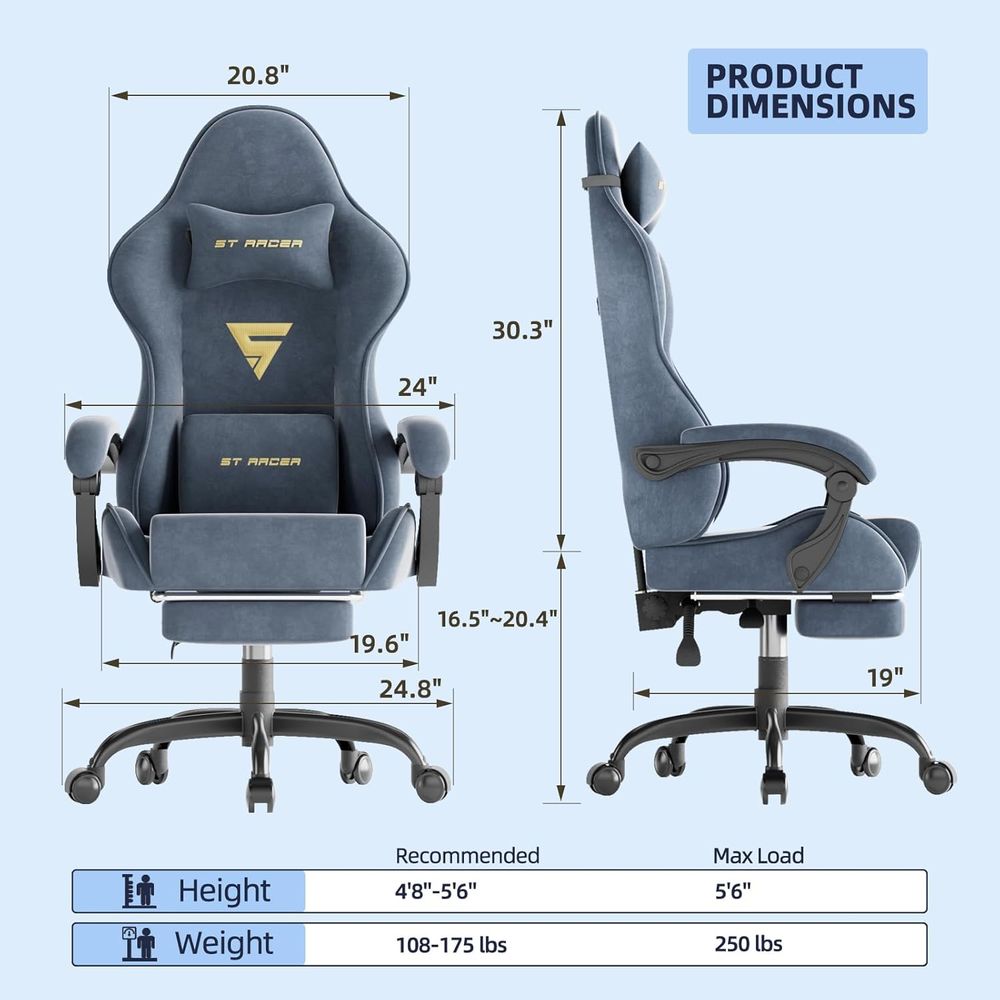 Ergonomic Gaming Chair with Fo - огляд і ціна Ergonomic Office Chair