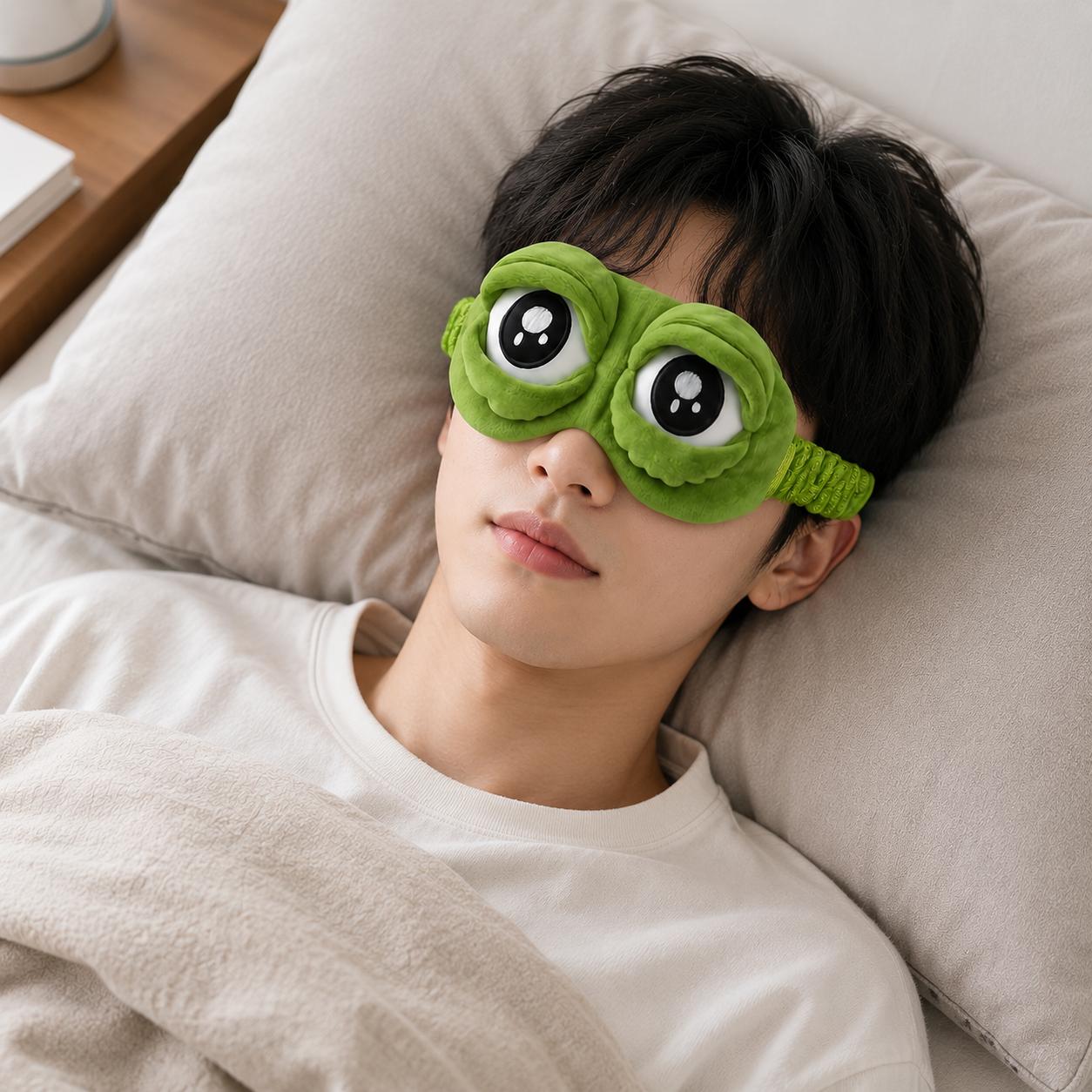 Sleep Eye Mask 3D Cute Frog Fu - огляд і ціна Home Office Gadgets