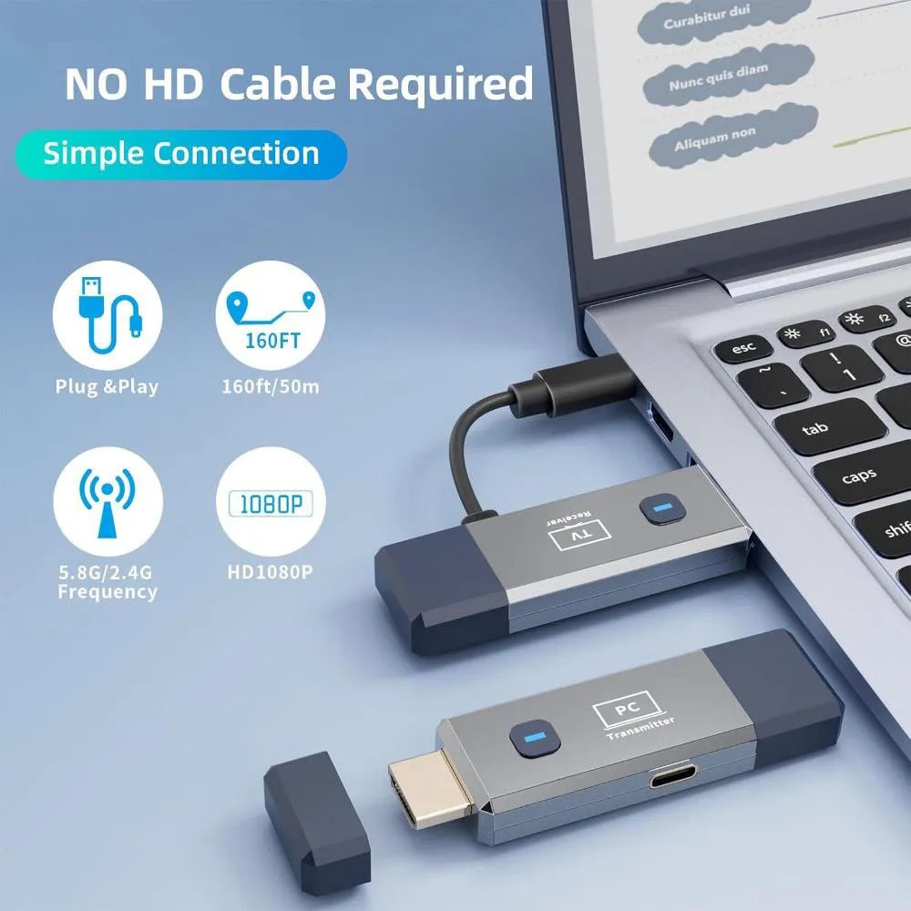 50M Long Range 1080P Wireless  - огляд і ціна Home Office Laptop