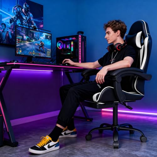 Gaming Chair with Headrest and - огляд і ціна Ergonomic Office Chair