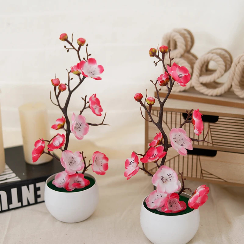 Simulation Plum Flower Pot Pla - огляд і ціна Home Office Background