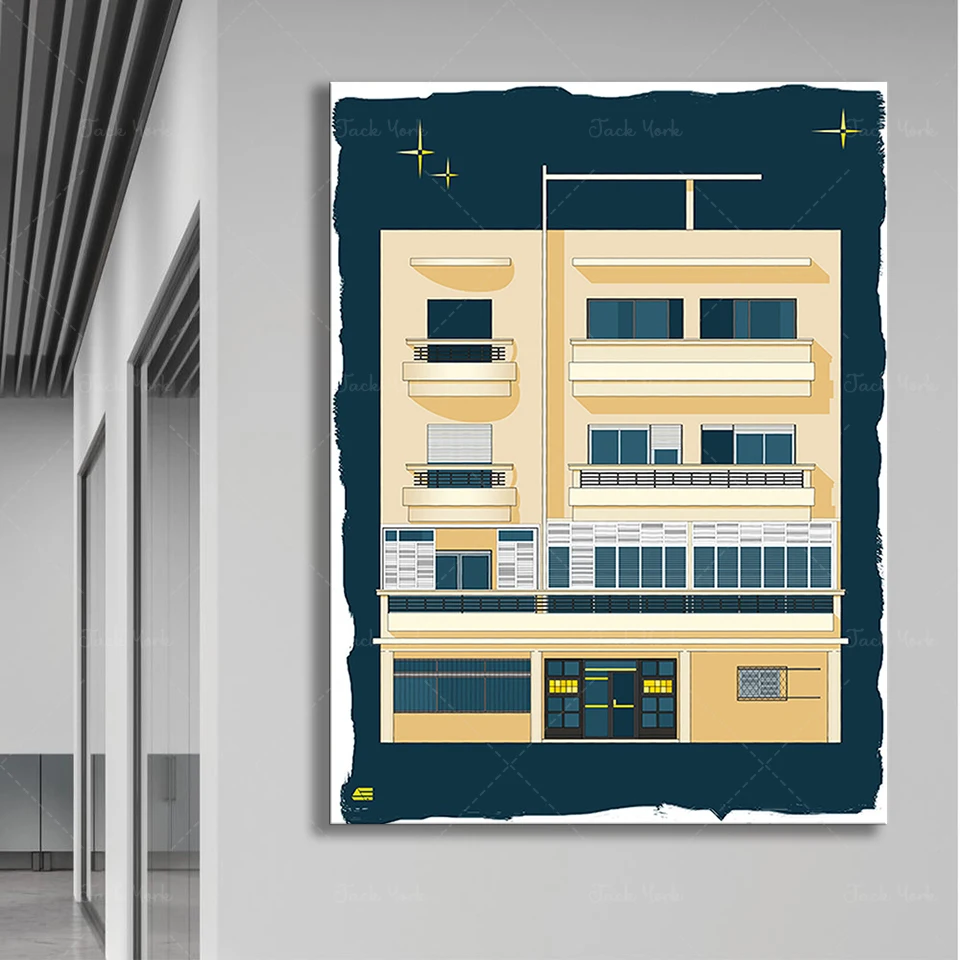 Bauhaus Tel Aviv Print Modern  - огляд і ціна Home Office York