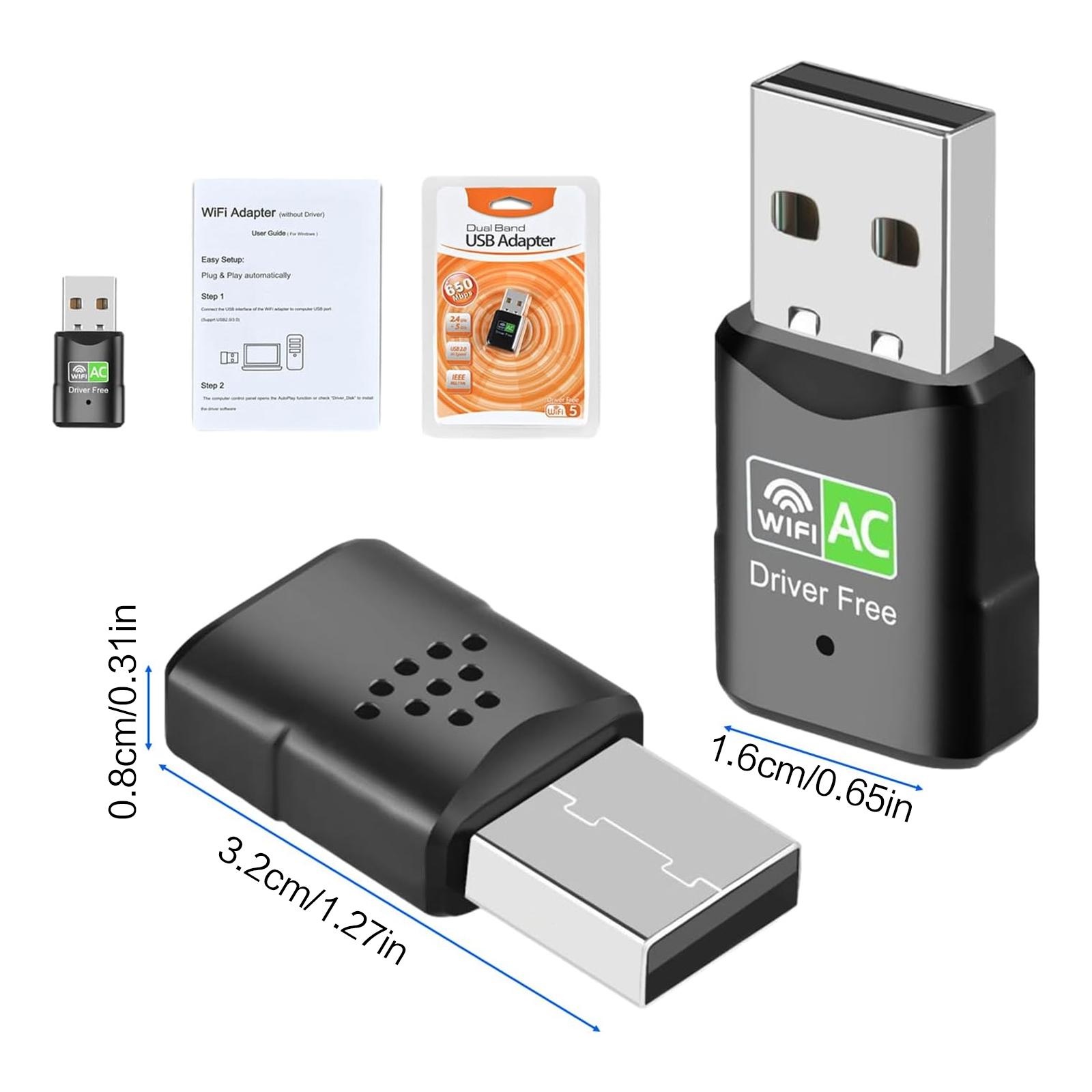 AC600 USB WiFi Adapter, Dual B - огляд і ціна Home Office Laptop