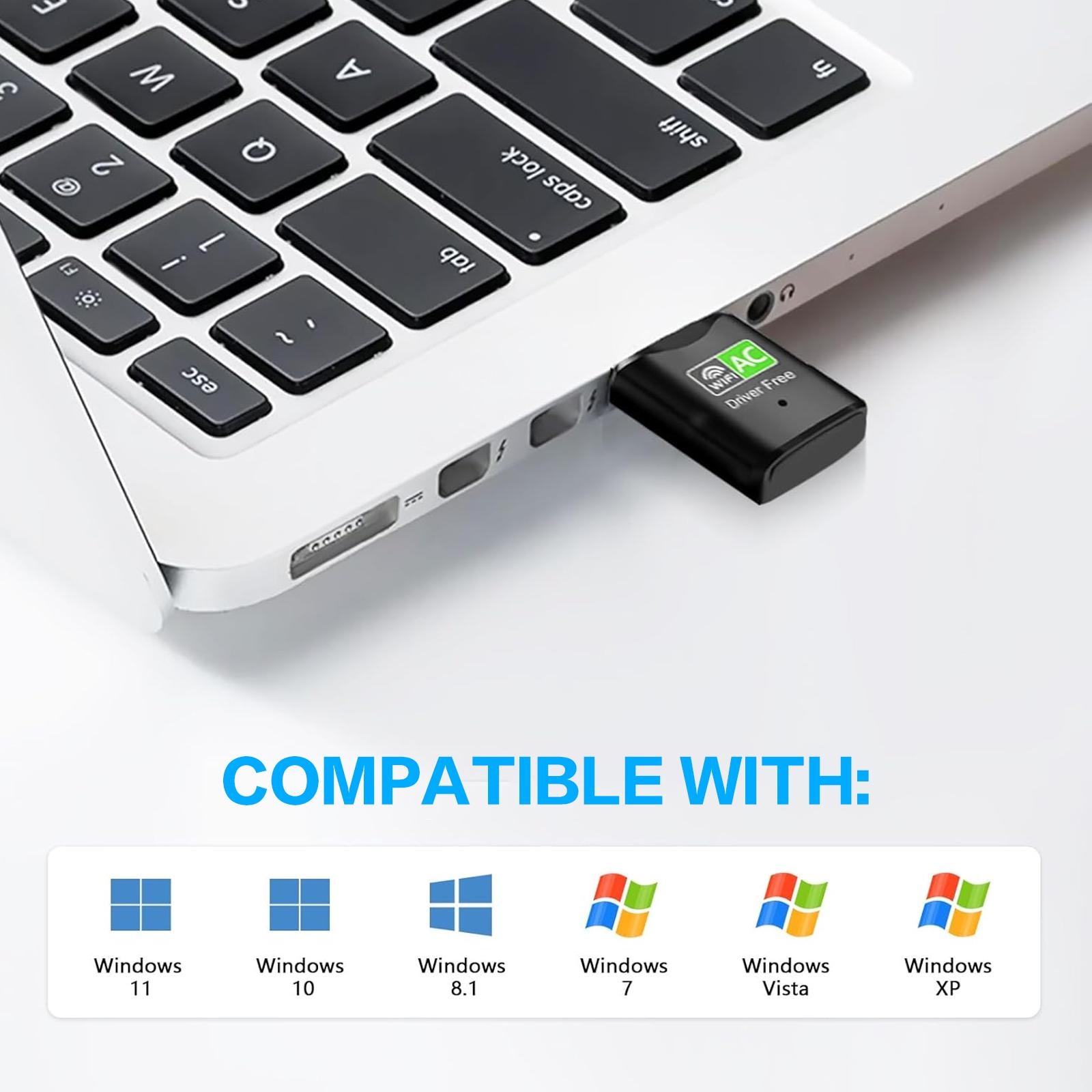 AC600 USB WiFi Adapter, Dual B - огляд і ціна Home Office Laptop