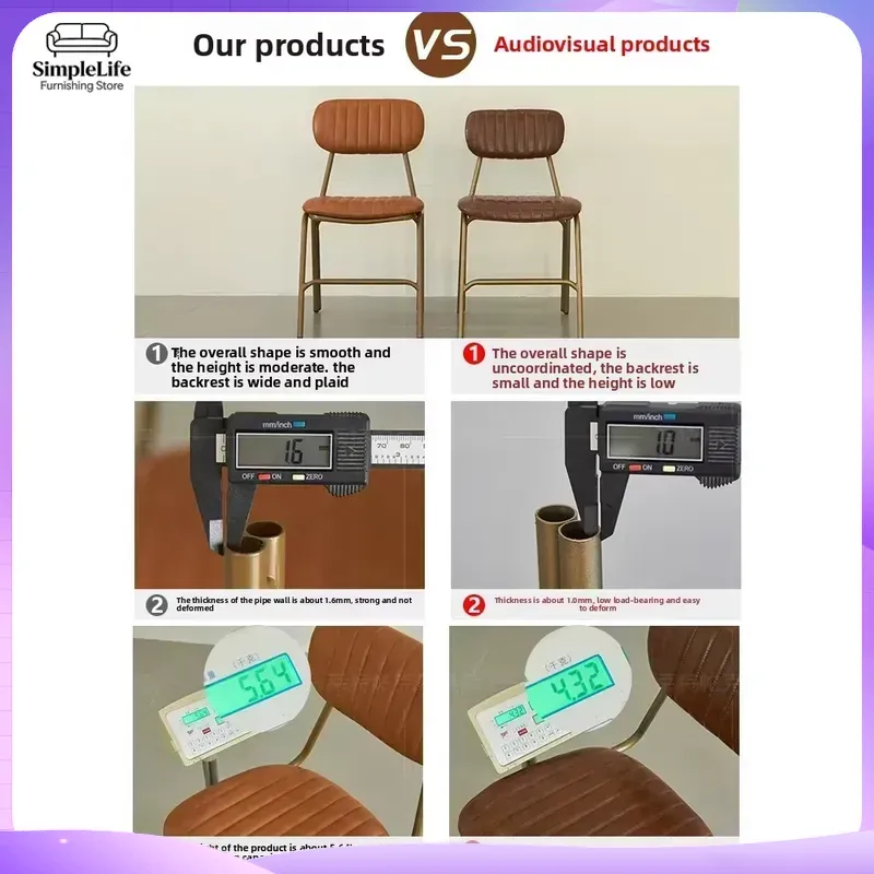 Iron Retro Dining Chair Indust - огляд і ціна Home Office Industrial Style